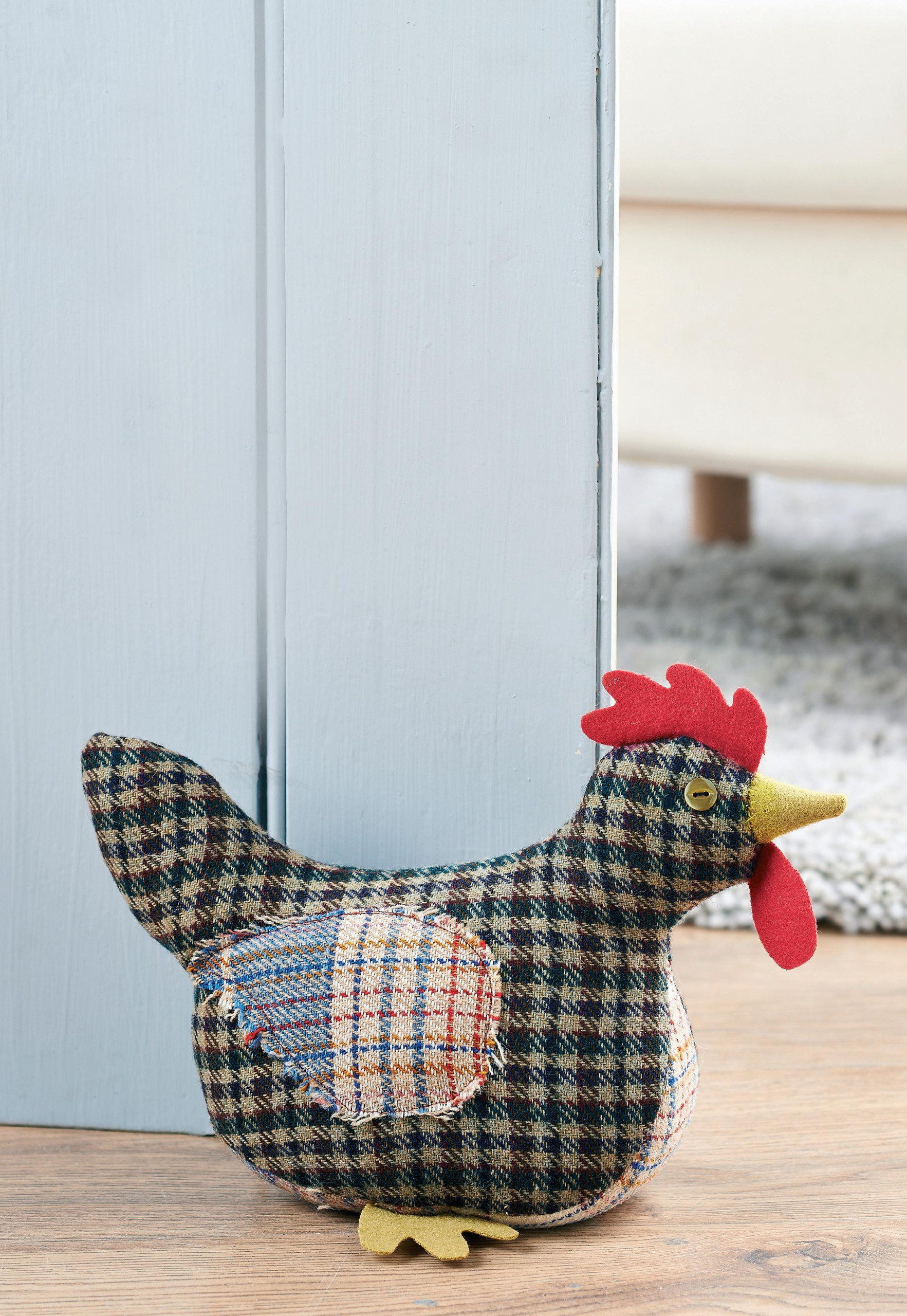 Tweed Chicken Doorstop Free Sewing Patterns Sew Magazine