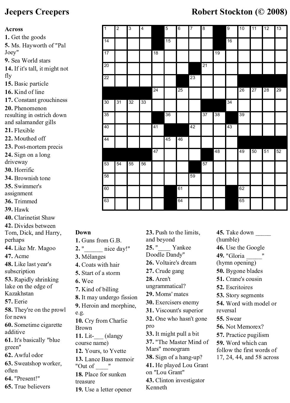 Usa Today Printable Crossword Freepsychiclovereadings 