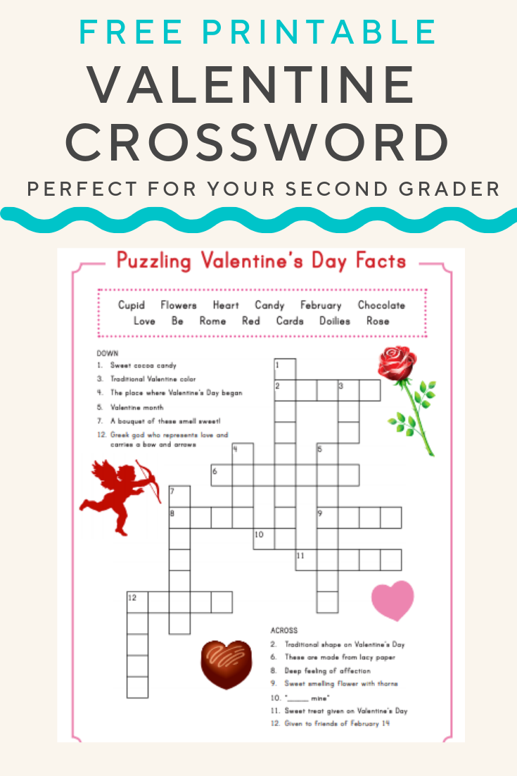 Valentine Crossword Valentines Day Trivia Valentine s 