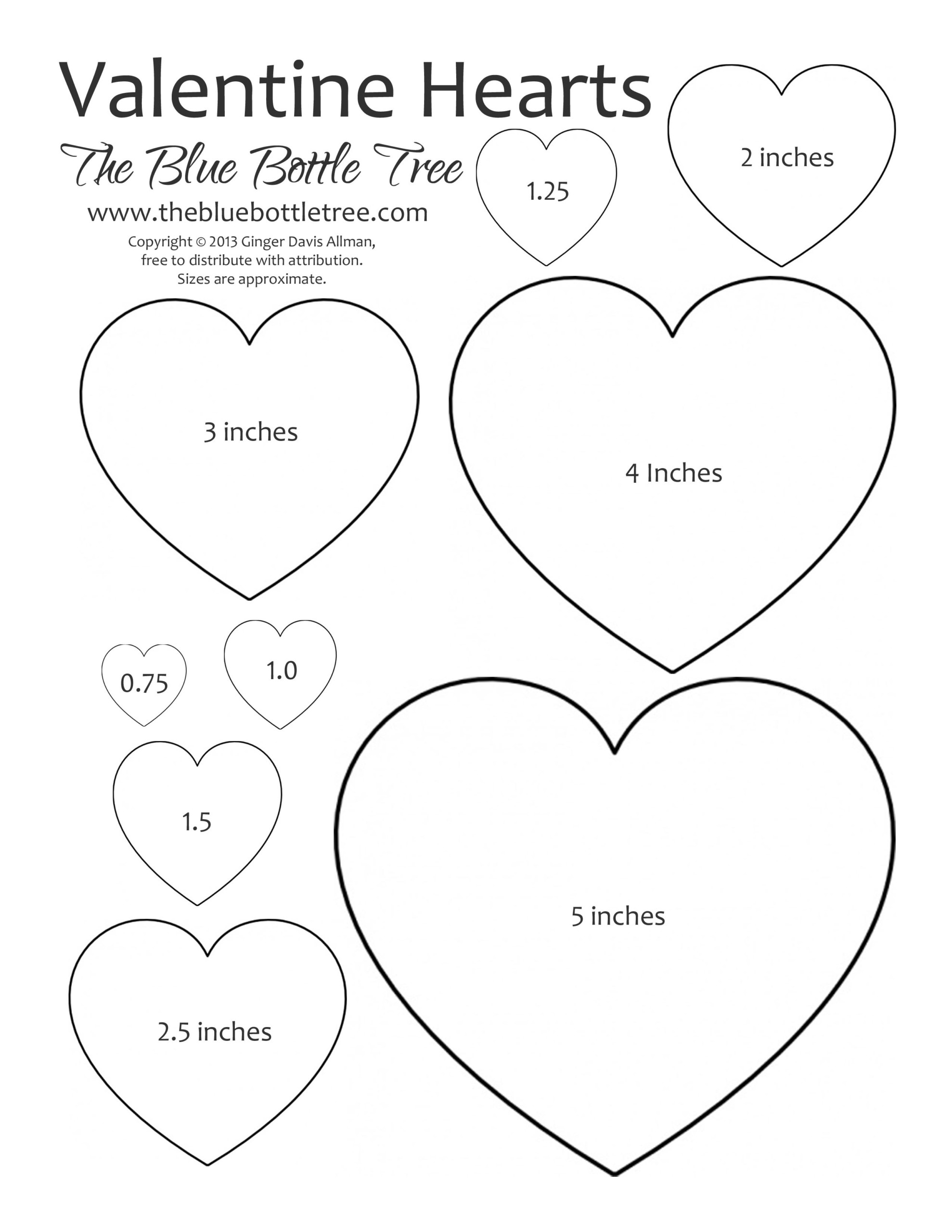 Valentine Heart Printable ClipArt The Blue Bottle Tree