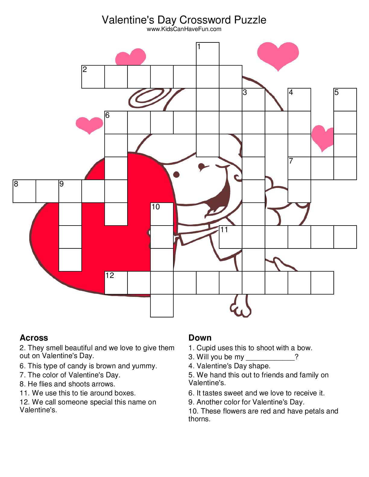 Valentines Worksheets Best Coloring Pages For Kids