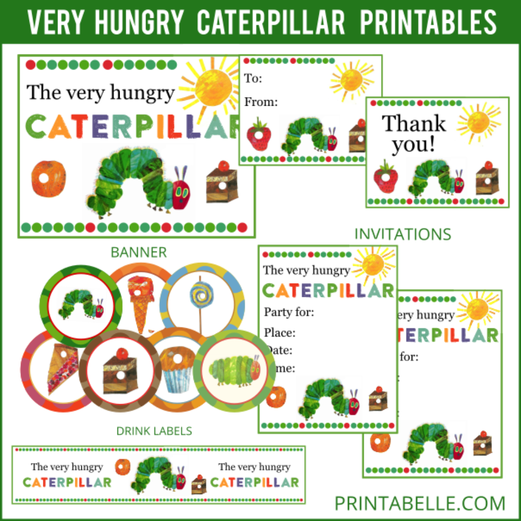 Very Hungry Caterpillar Printables Party Printables Games