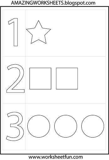 Worksheets For Toddlers Age 2 Numbers Preschool 3 Year 