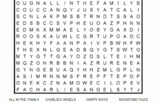 1970 s TV Printable Word Search Puzzle Word Search