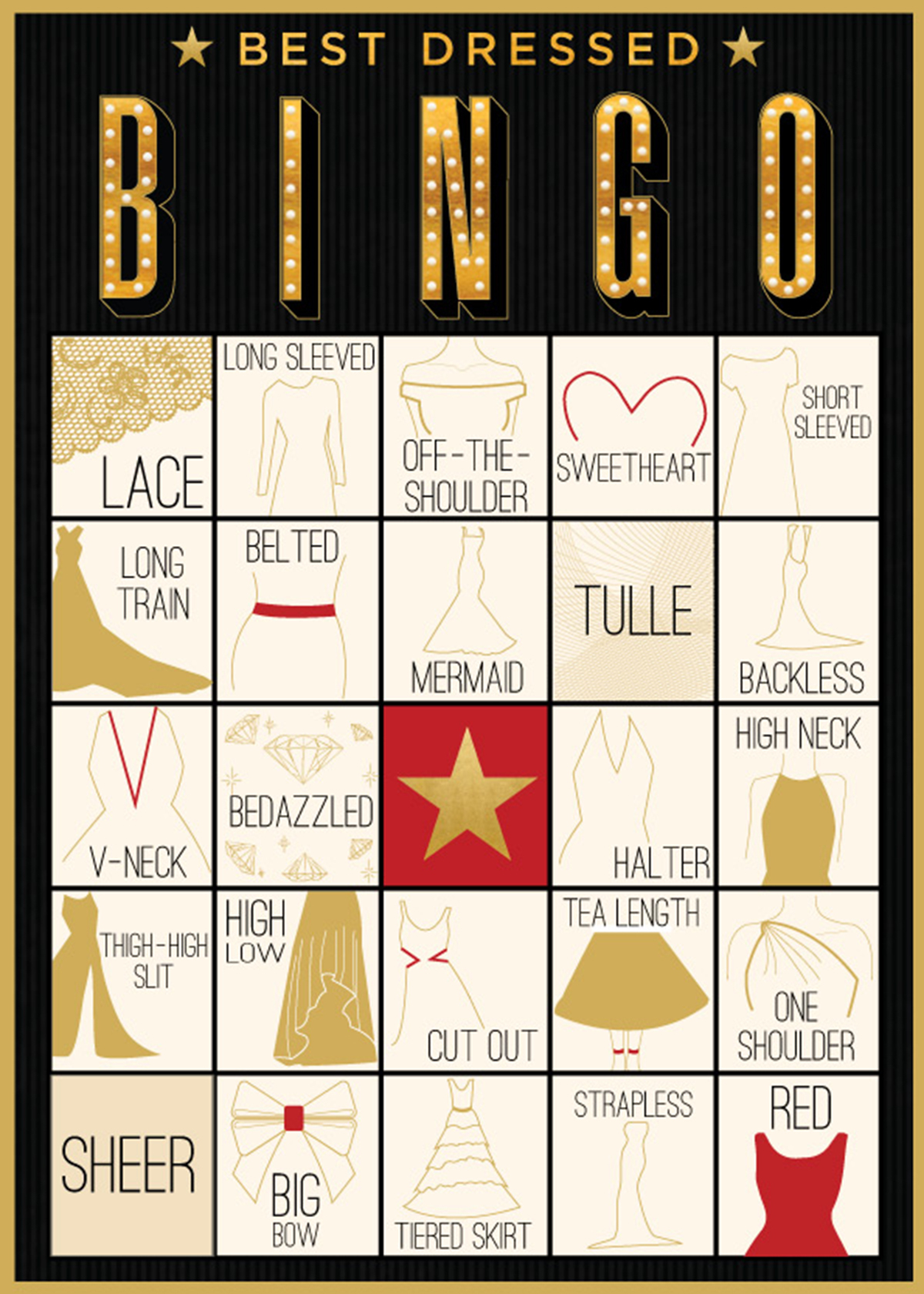 2019 Oscar Bingo Printable PrintAll