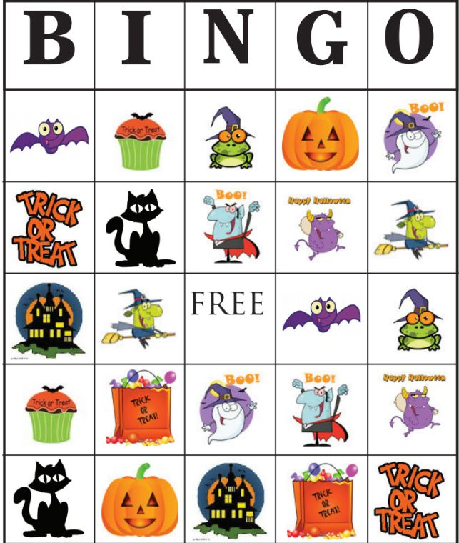 21 Sets Of Free Printable Halloween Bingo Cards