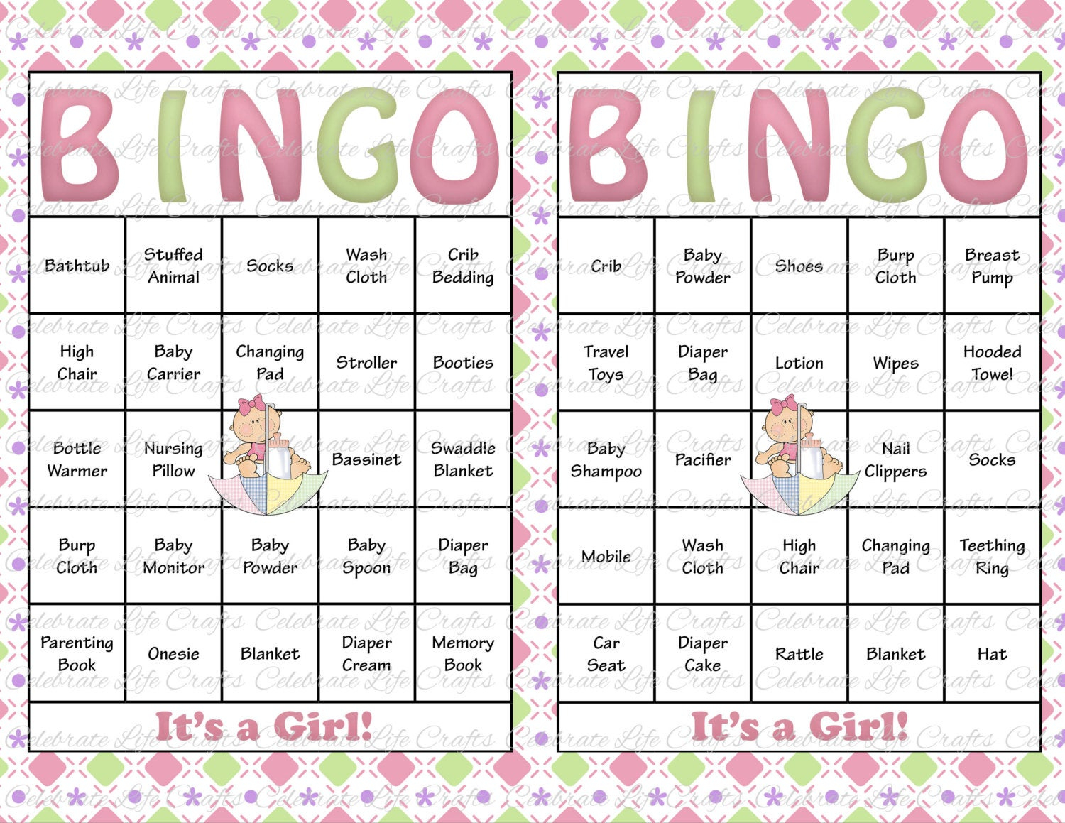 30 Baby Shower Bingo Cards DIY Printable By 