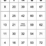 49 Printable Bingo Card Templates Bingo Card Template