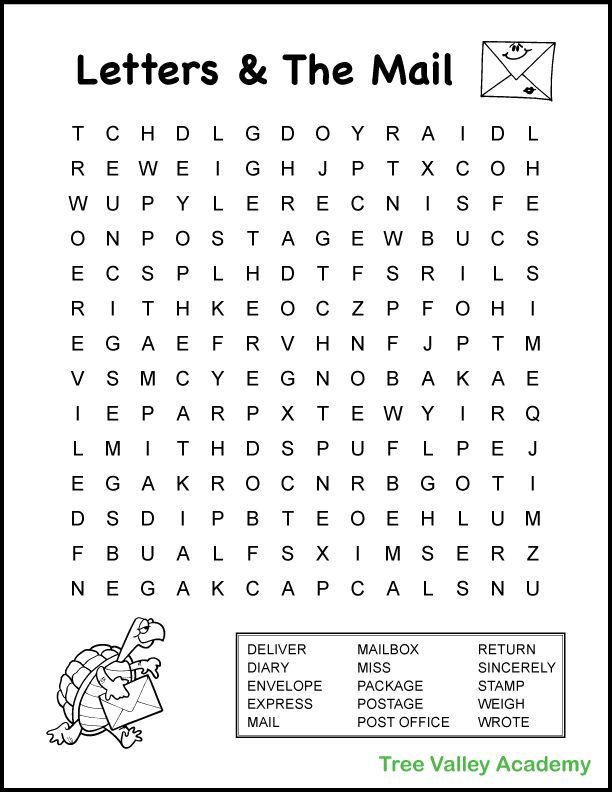 4th Grade Mail Theme Word Search In 2020 3rd Grade Words 