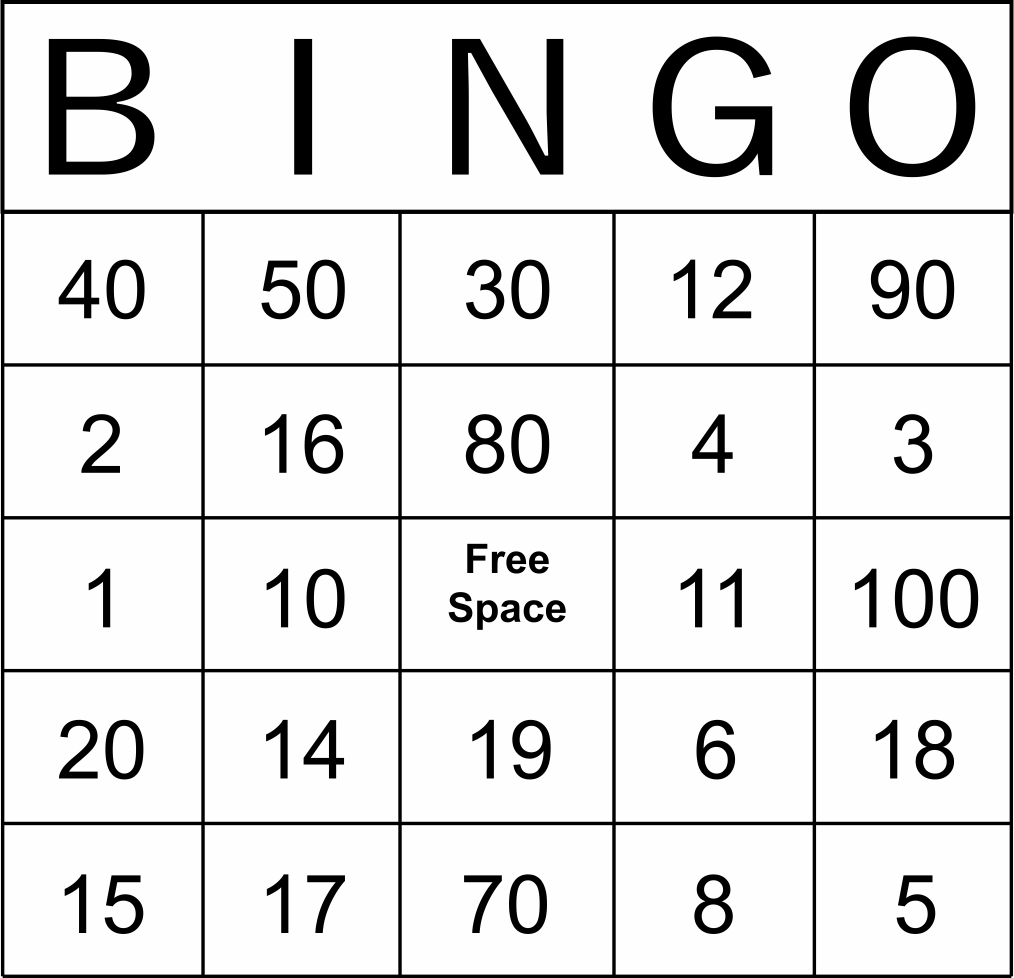 5 Best Free Printable Number Bingo Cards Printablee