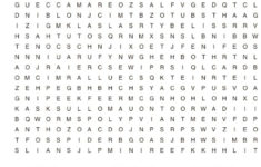 6th Grade Word Search Puzzles Printable Word Search