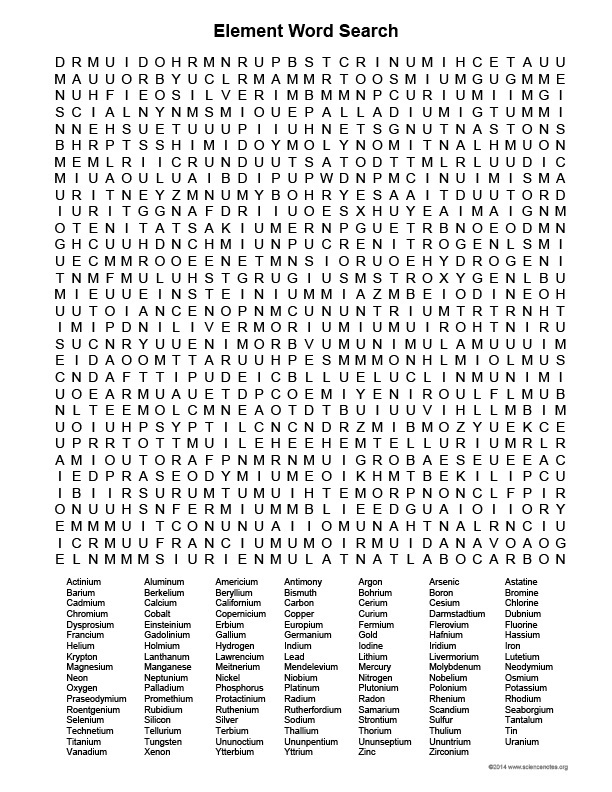 Printable Challenging Word Searches