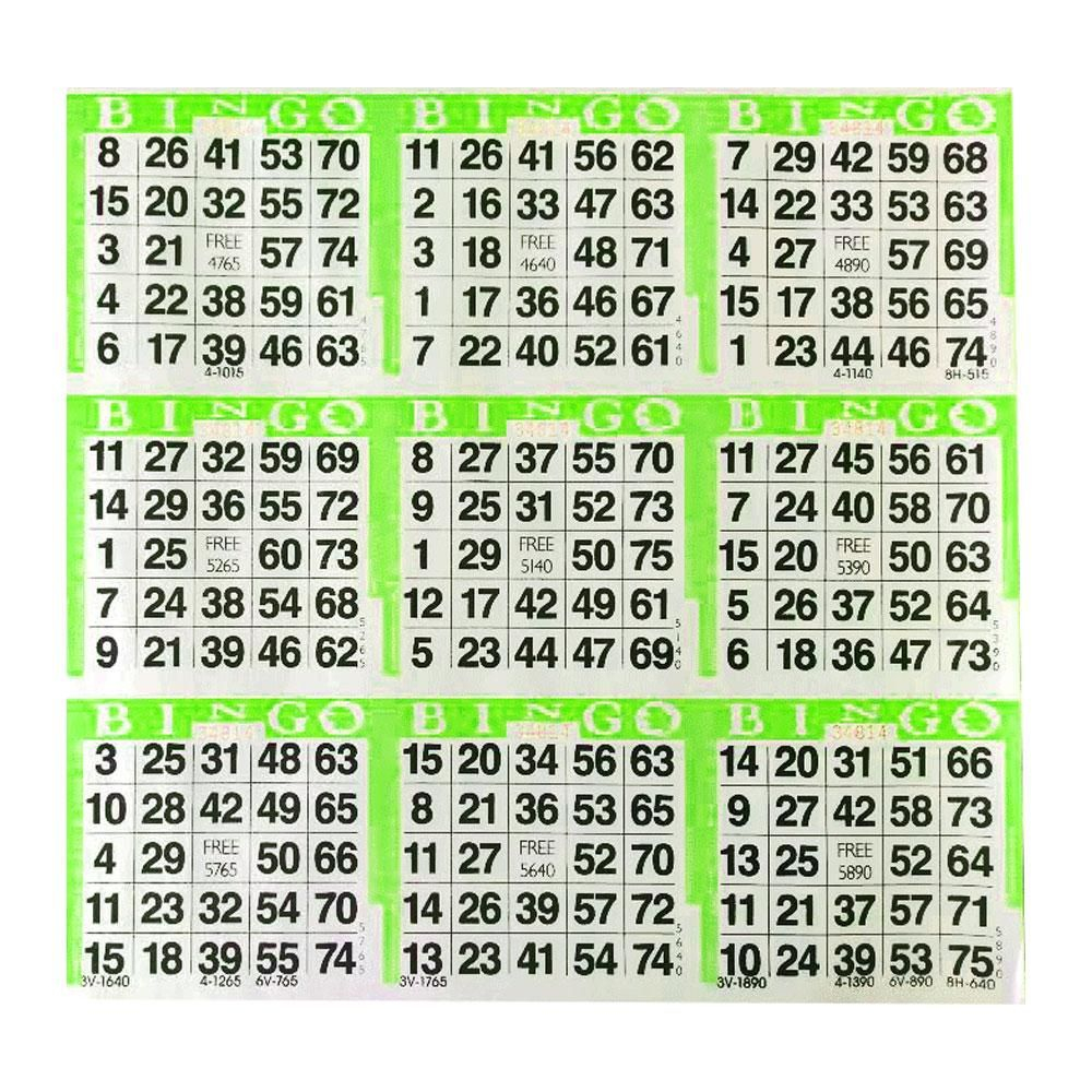 9on Square Bingo Paper 500 Sheets In 2020 Bingo Cards 