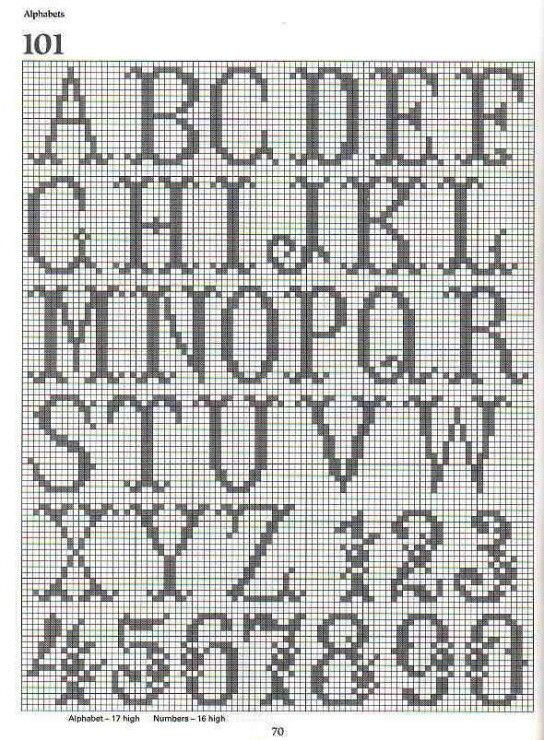 Alphabet Filet Crochet Charts Filet Crochet Alphabet 