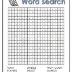 Basketball Word Search Free Printable With Images