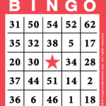Bingo Card Template Free Printable BingoCardPrintout