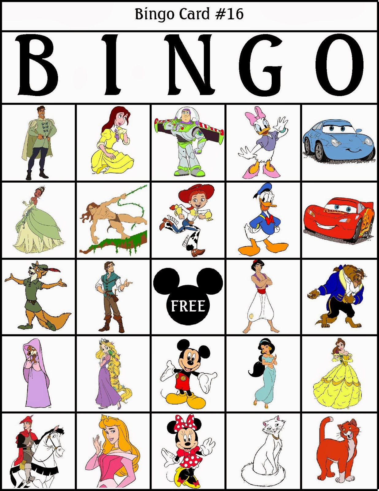 Bingo De Personajes Disney Para Imprimir Gratis Ideas 