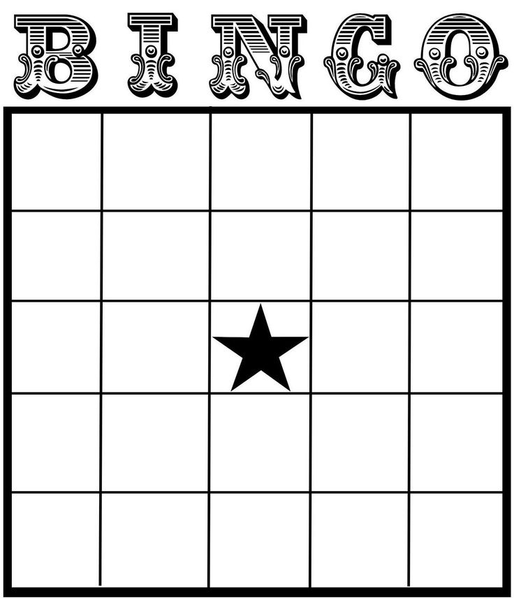 Blank Bingo Card Template In 2021 Bingo Card Template 