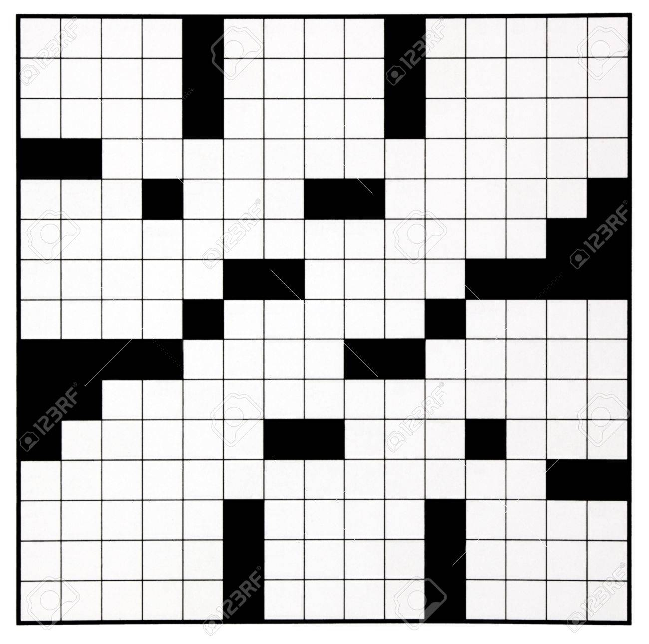 Blank Crossword Puzzle Grids Printable Printable 