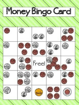 Canadian Money Bingo Game Canadian Money Money Bingo 