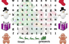 Christmas Wordsearch For Kids Part 6