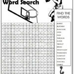 Cool Basketball Word Search Word Find Word Search