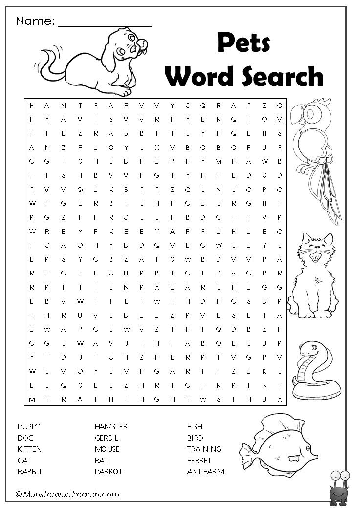 Printable Word Search Puzzles Free FreePrintableTM