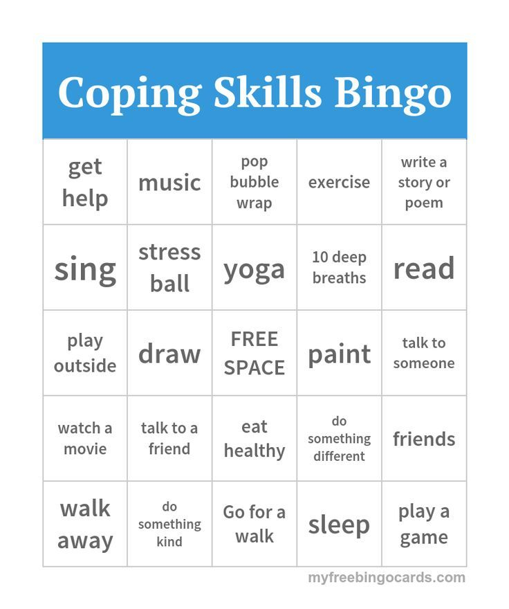 Coping Skills Bingo Is A Fun Social Skills Game To Teach 