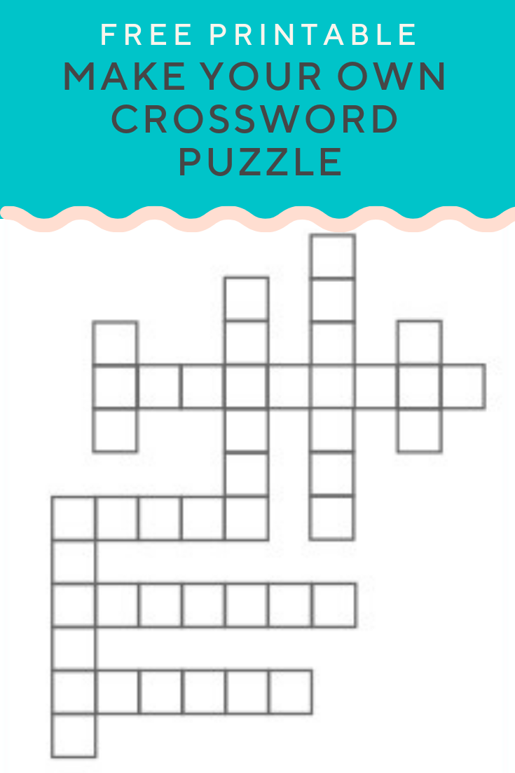 Create Your Own Crossword Free Printable