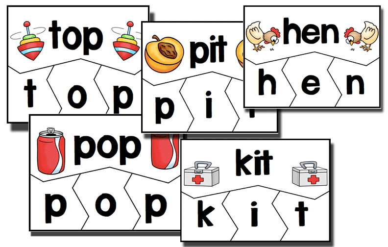 CVC Word Family Puzzles