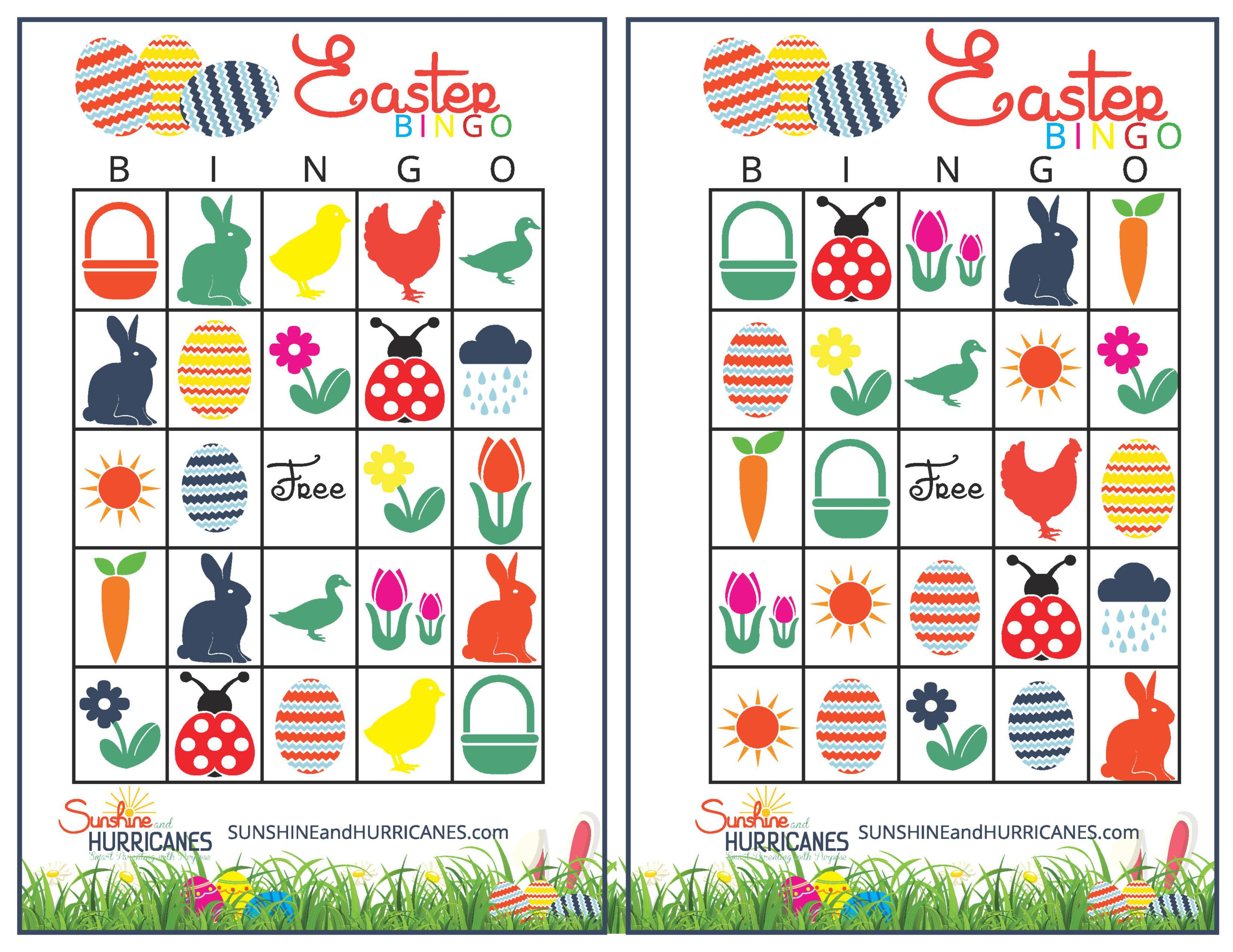 Easter Bingo Printable Easter Games