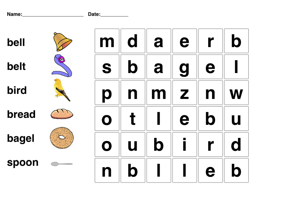 Easy Word Searches For Kids Activity Shelter