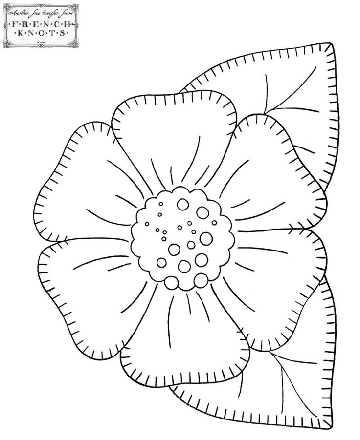 Flowers Nature Embroidery Patterns Free Applique 