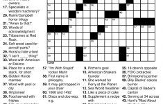 Free Easy Printable Crossword Puzzles For Adults Uk In 