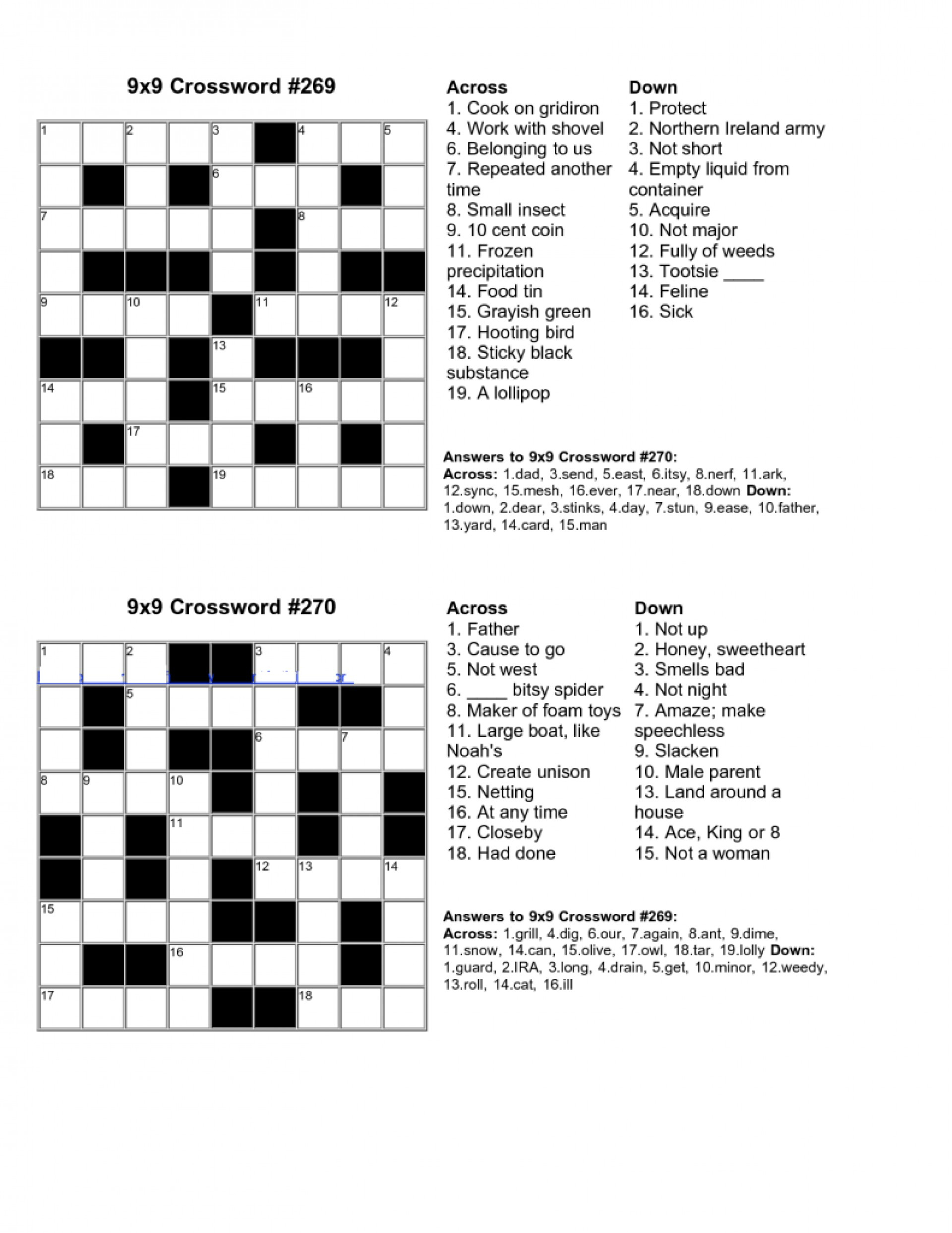 Free Online Crossword Puzzle Maker Printable Printable 