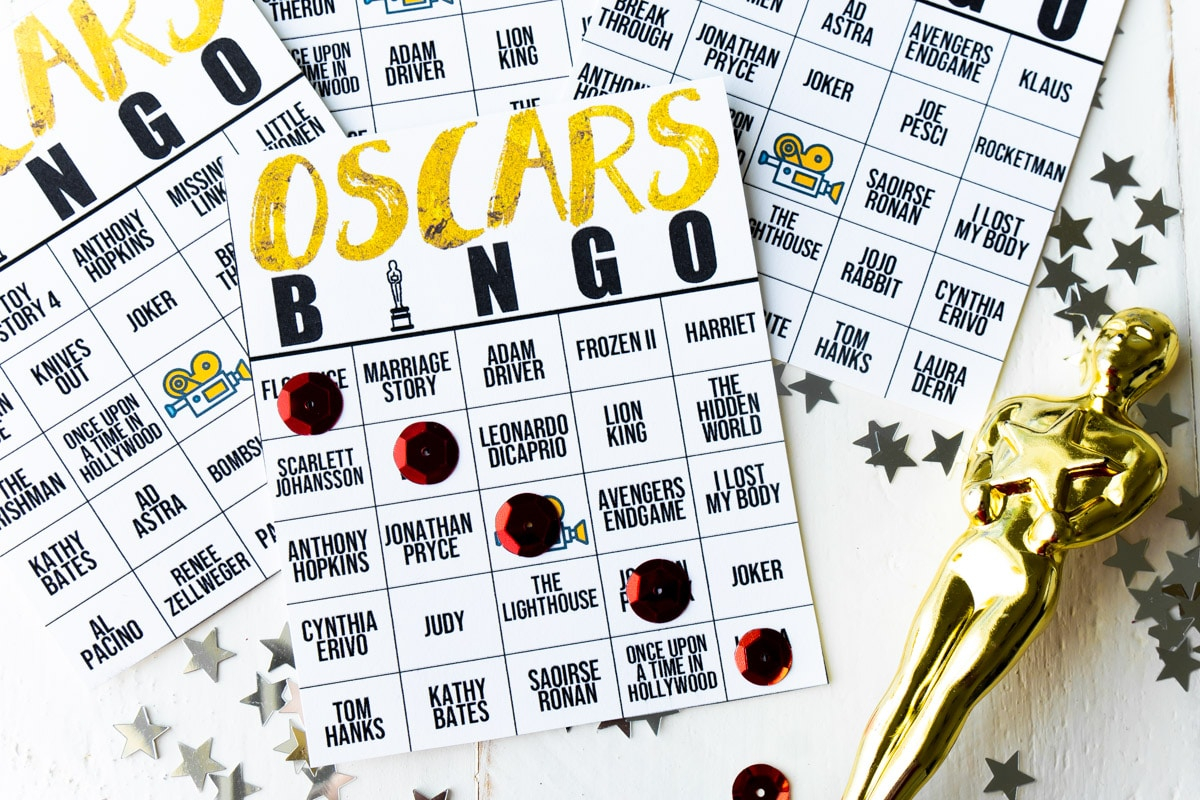 Free Printable 2021 Oscars Bingo Cards Play Party Plan