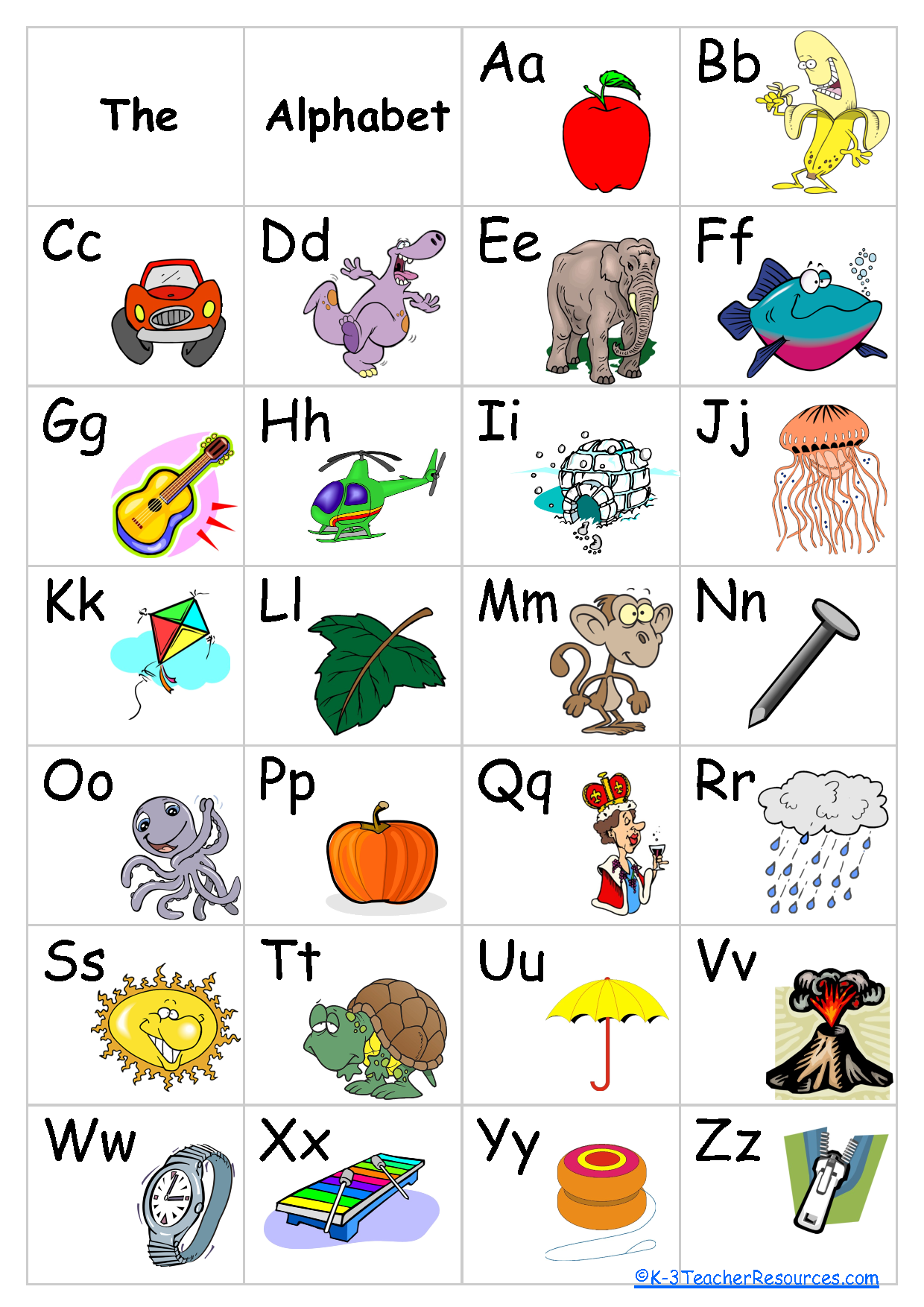 Free Printable Alphabet Chart Alphabet Chart Printable 