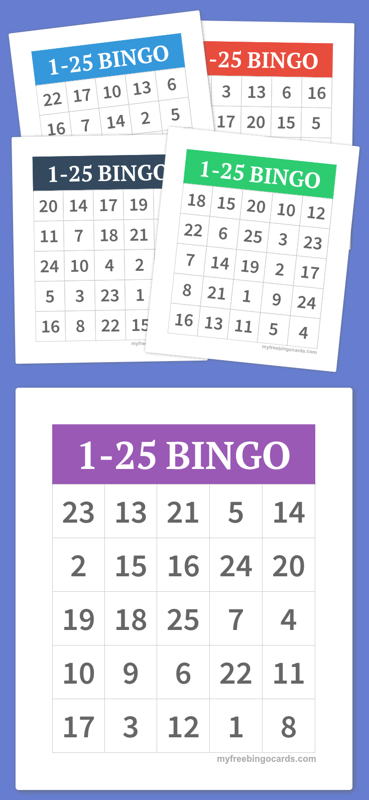 Free Printable Bingo Cards With Numbers 1 50 Printable 