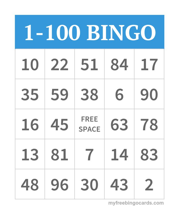 Free Printable Bingo Cards With Numbers 1 90 Pdf