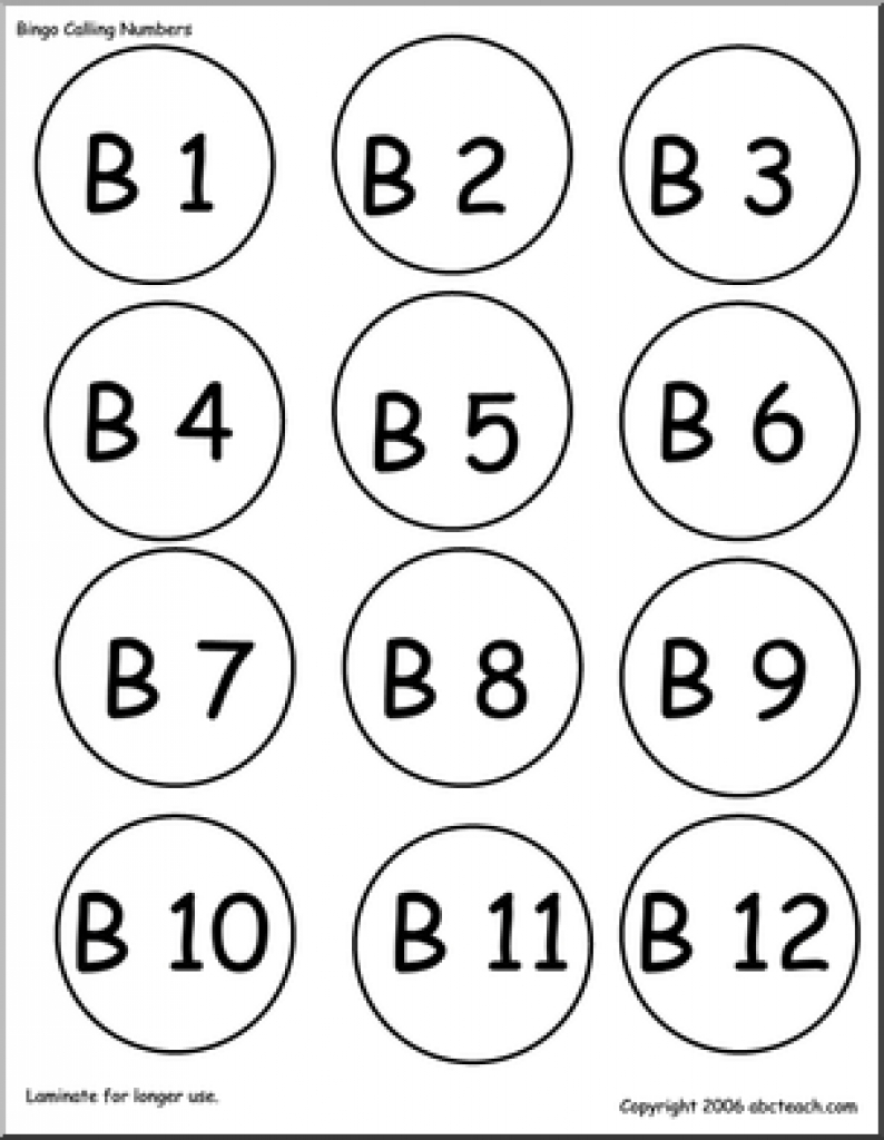 Free Printable Bingo Chips