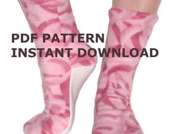 Free Printable Fleece Sock Pattern That Are Vibrant 