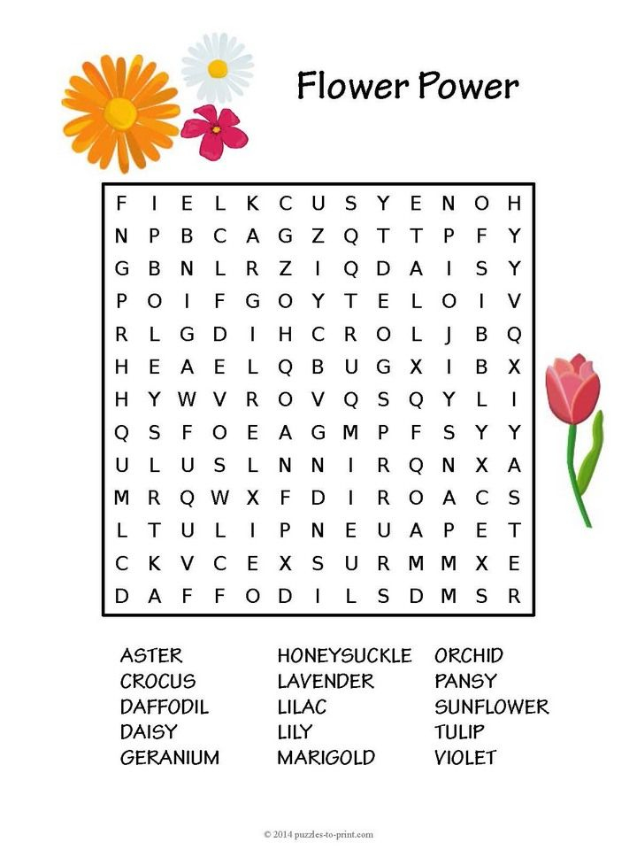 free printable word search nature