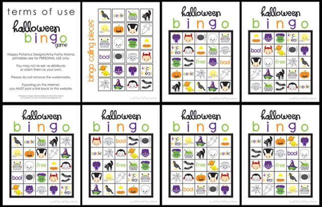 Free Printable Halloween Bingo Halloween Bingo 