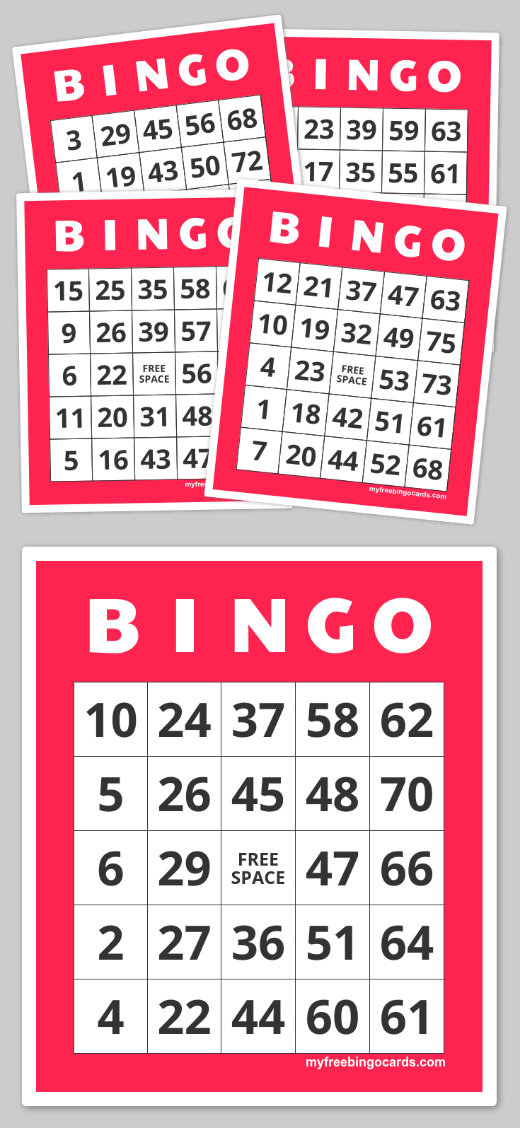 Free Printable Number Bingo Cards 1 20 Free Printable