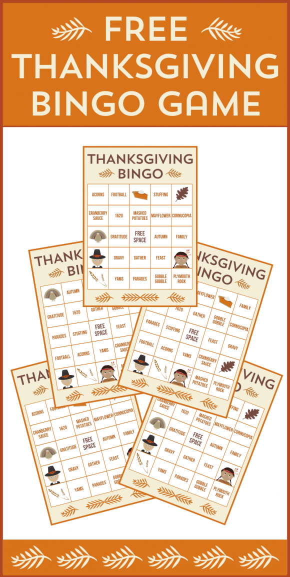 Free Printable Thanksgiving Bingo Cards A Perfect Party