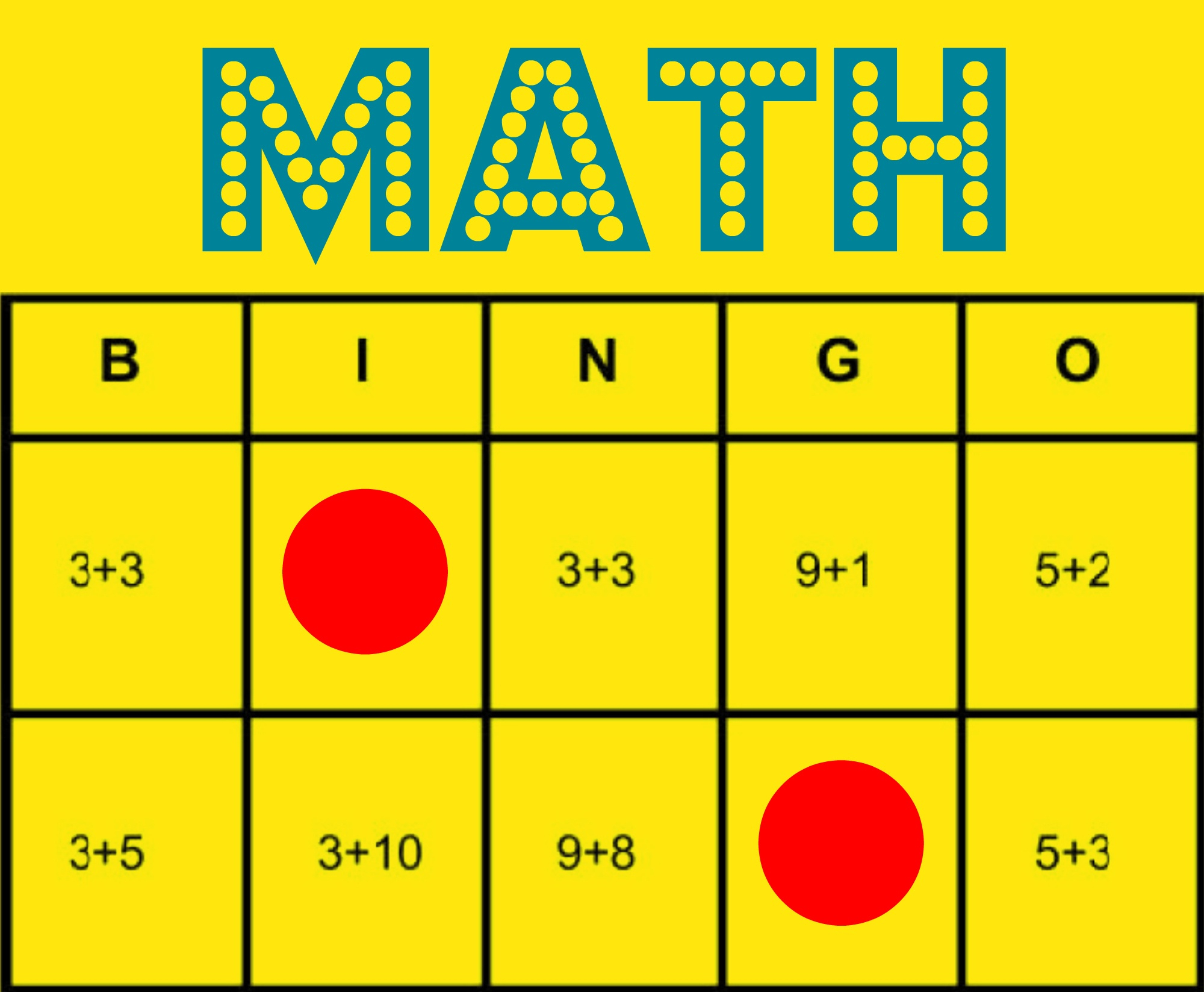 Free Printable These Math Bingo Cards Can Help You Teach 