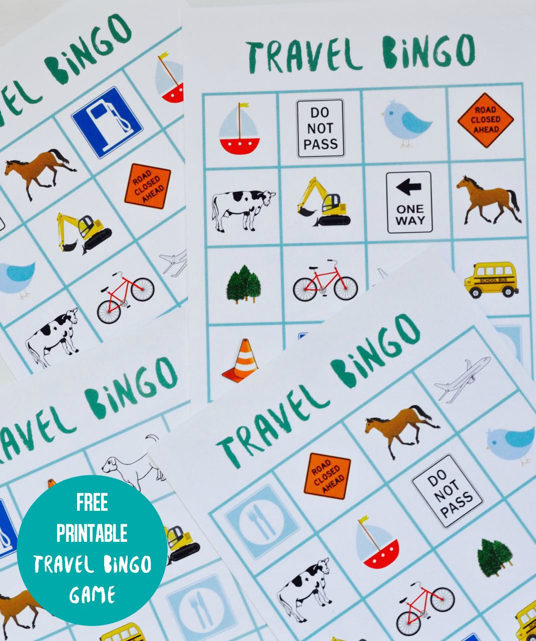 Travel Bingo Printable