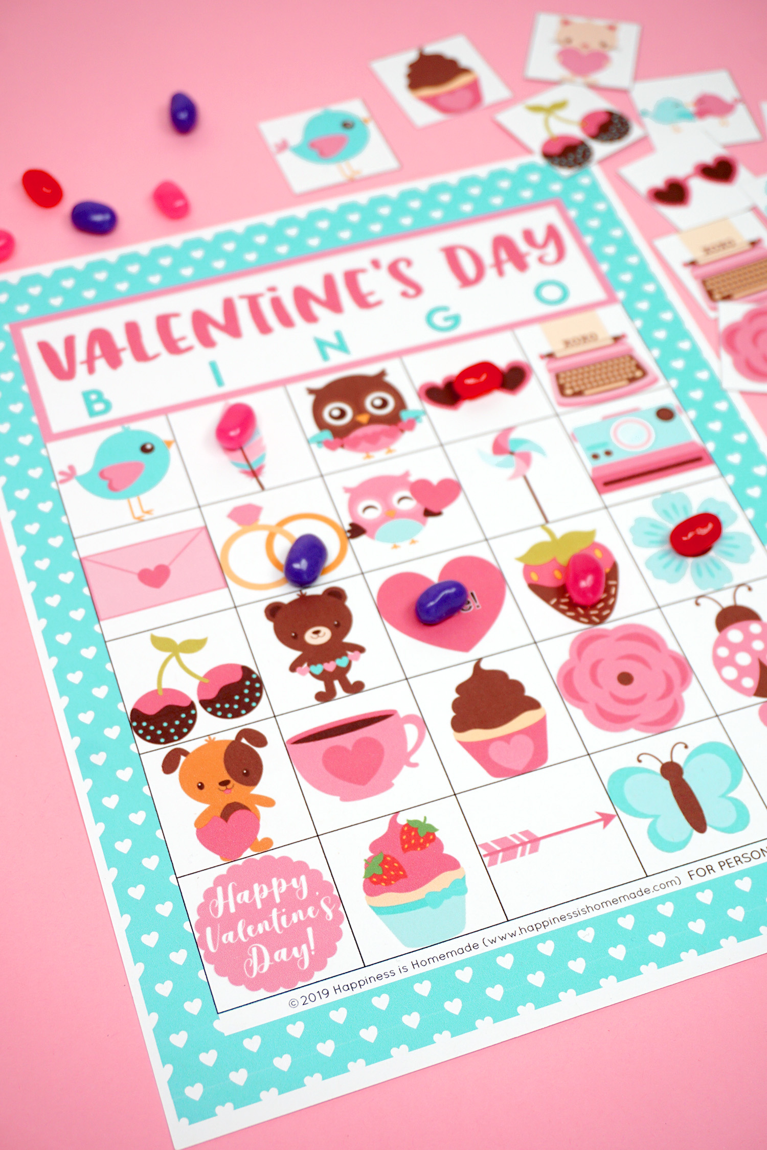 Free Printable Valentine Bingo Happiness Is Homemade