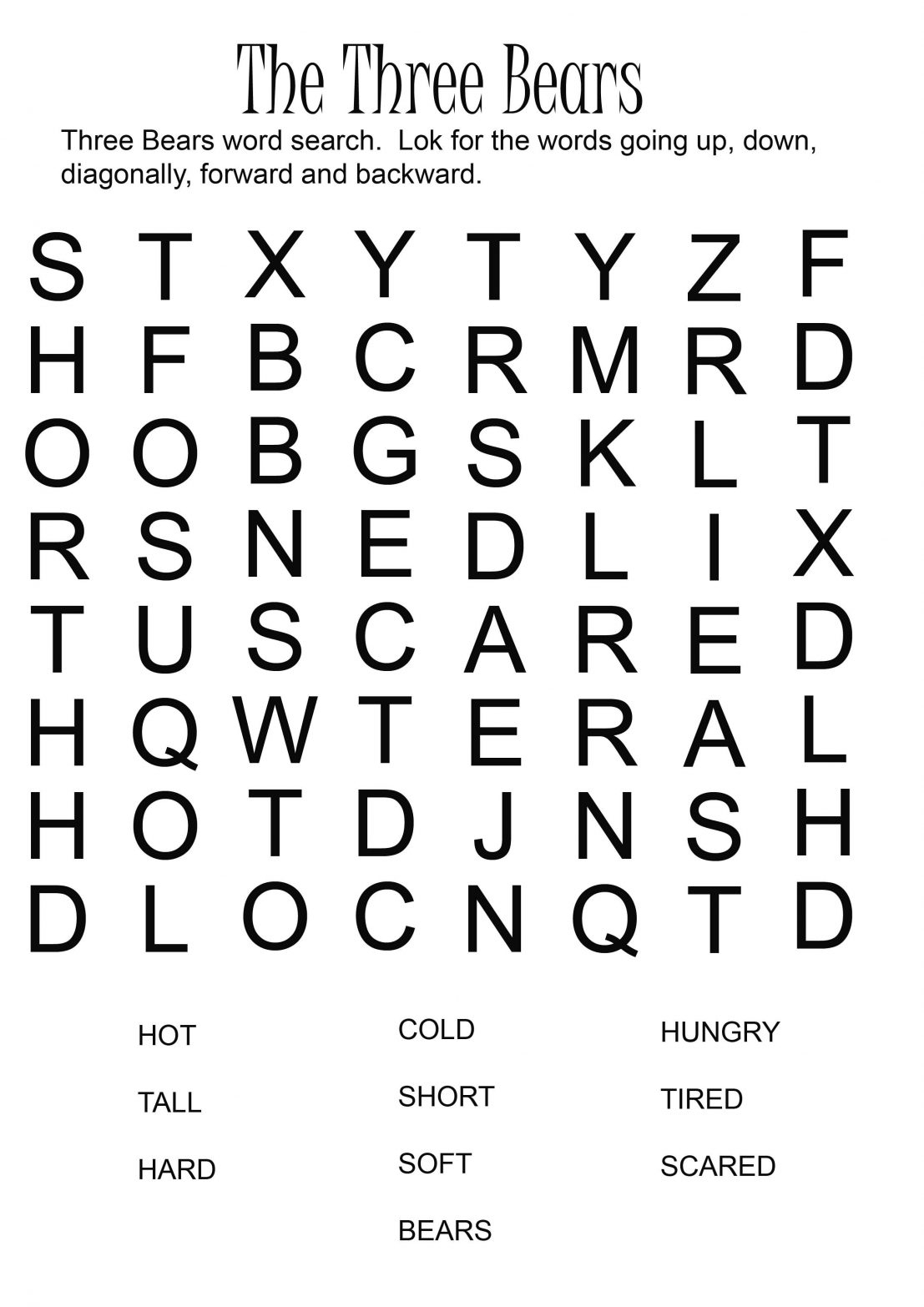 Easy Printable Word Searches For Adults FreePrintableTM