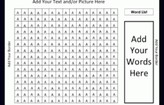 FREE Word Search Template EDITABLE Free Word Search